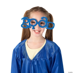 Kid's Silly Sparkly Graduation Glasses - 12Pk